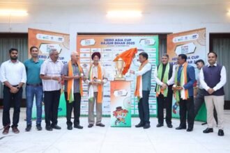 Dr. Mansukh Mandaviya Unveils Hockey Asia Cup 2025 Trophy in Rajgir