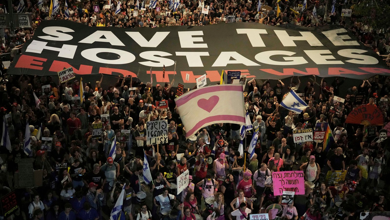Thousands Protest in Jerusalem, Demand End to Gaza War and Hostage Release