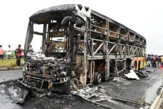Bus Fire Tragedy on Hyderabad Bengaluru Highway in Andhra Pradesh At Least 20 Dead