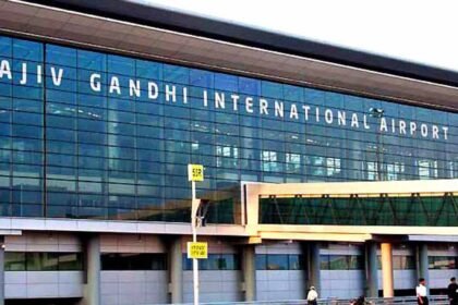 Rajiv Gandhi International Airport taxi stand