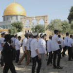 Al-Aqsa Mosque with Police Settlers