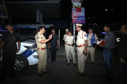 Hyderabad CP Leads Surprise Midnight Patrol to Boost Safety & Accountability