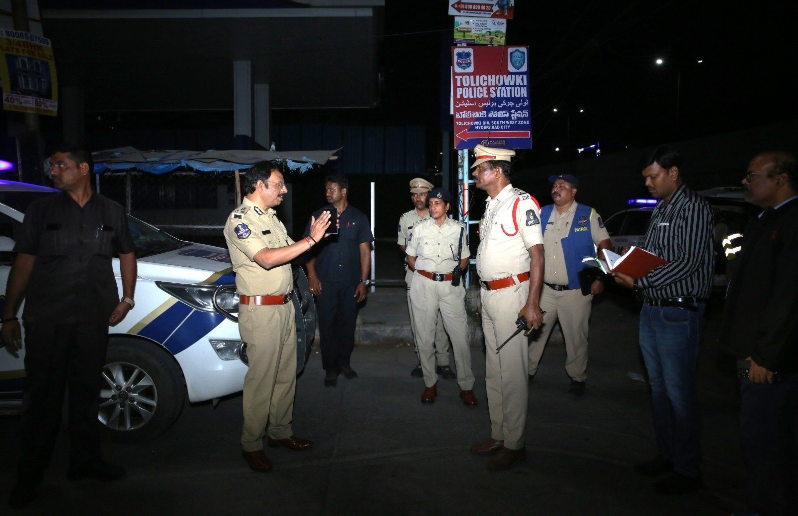 Hyderabad CP Leads Surprise Midnight Patrol to Boost Safety & Accountability