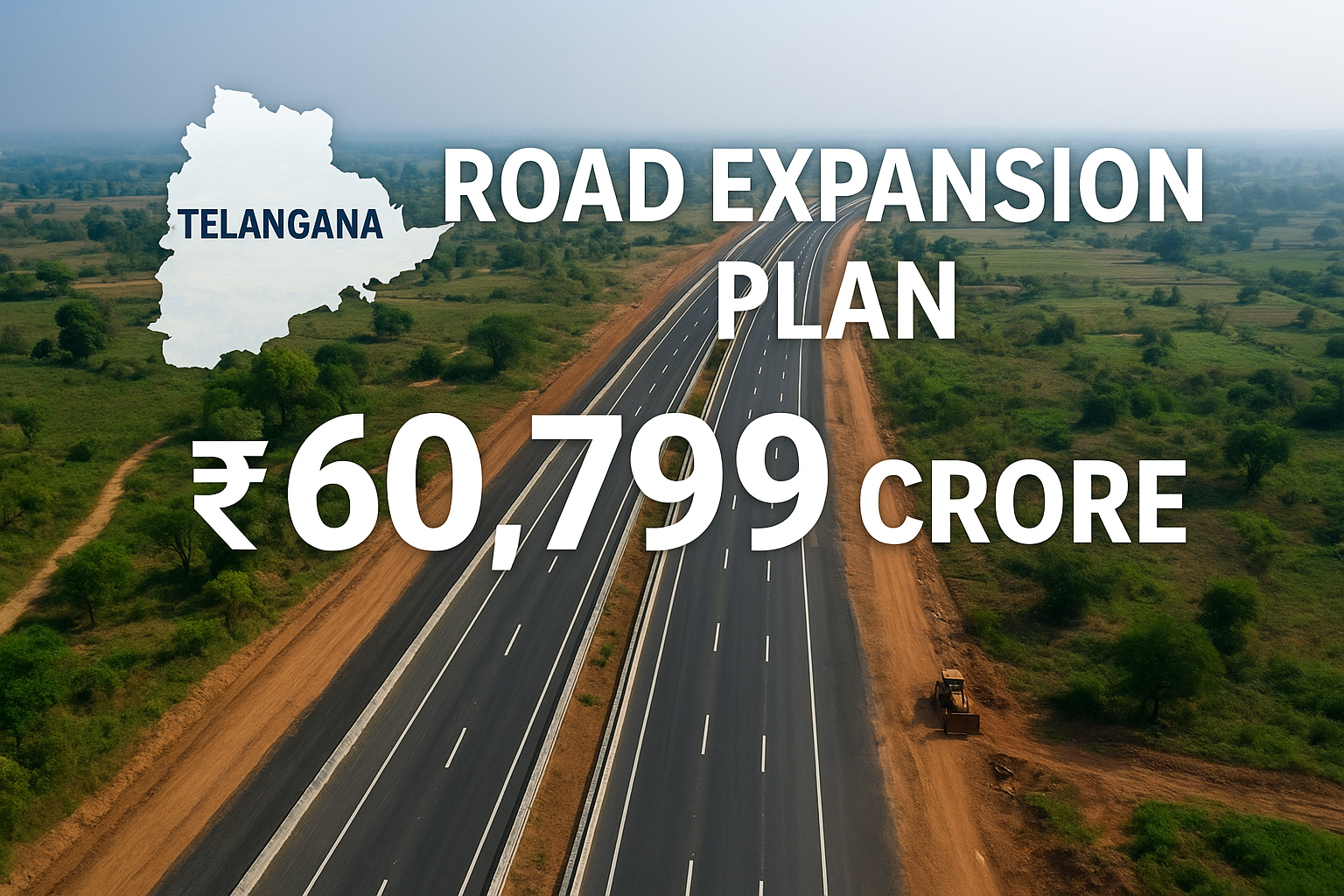Telangana Govt Announces ₹60,799 Crore Road Expansion Plan to Transform Connectivity