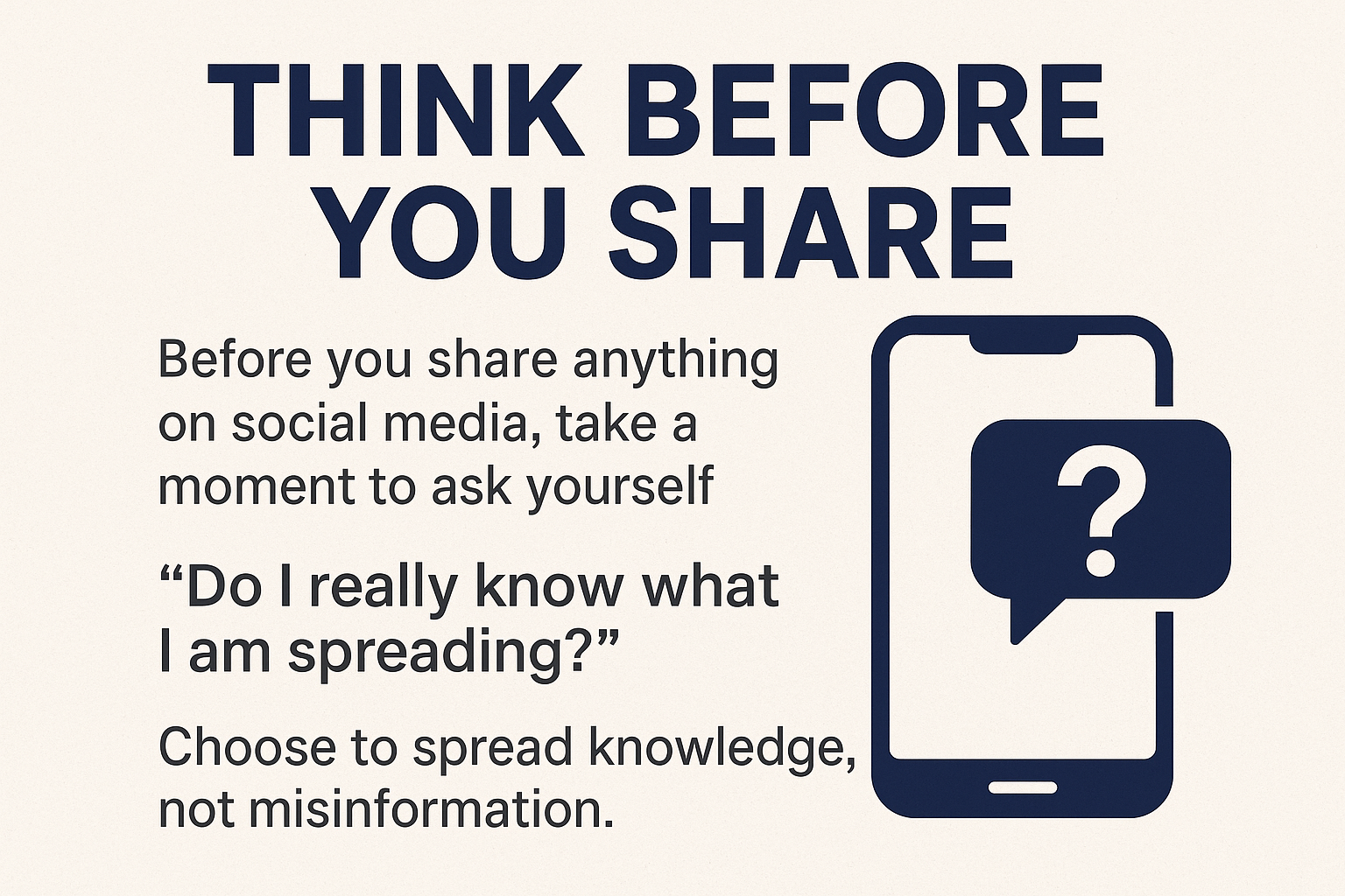 Think Before You Share Awareness Begins With You