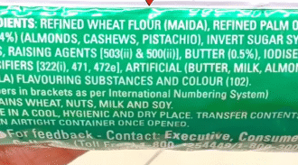 Not all “Dry Fruit Biscuits” are healthy!