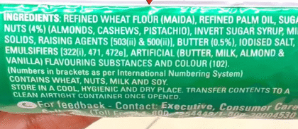 Not all “Dry Fruit Biscuits” are healthy!