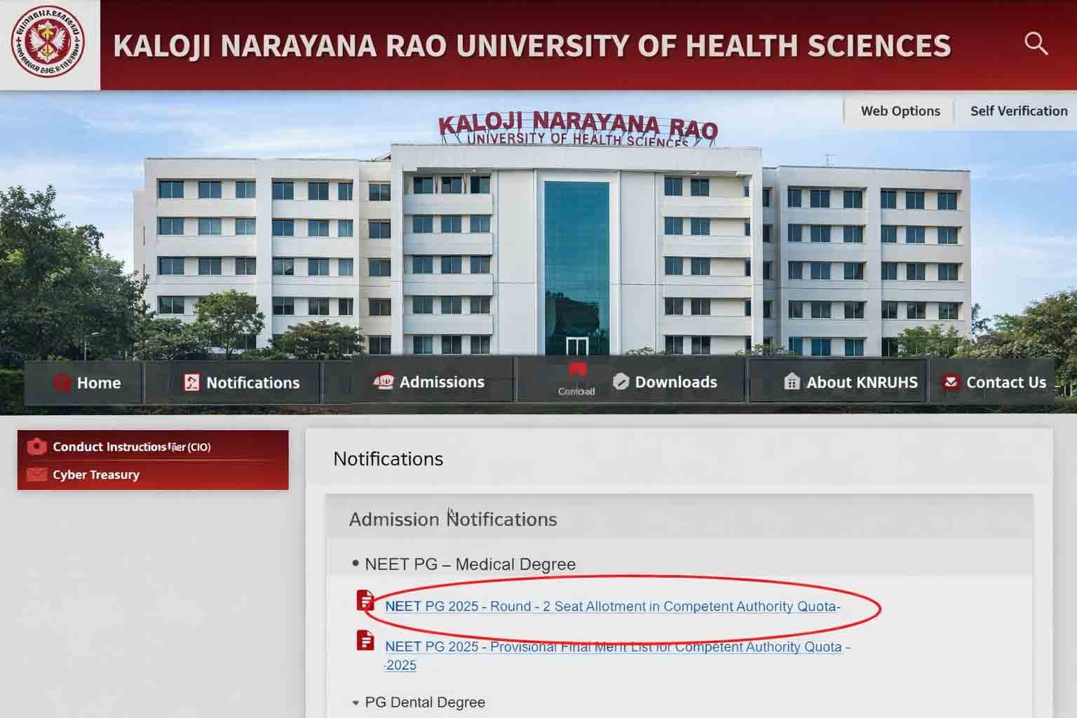 Telangana NEET PG 2025