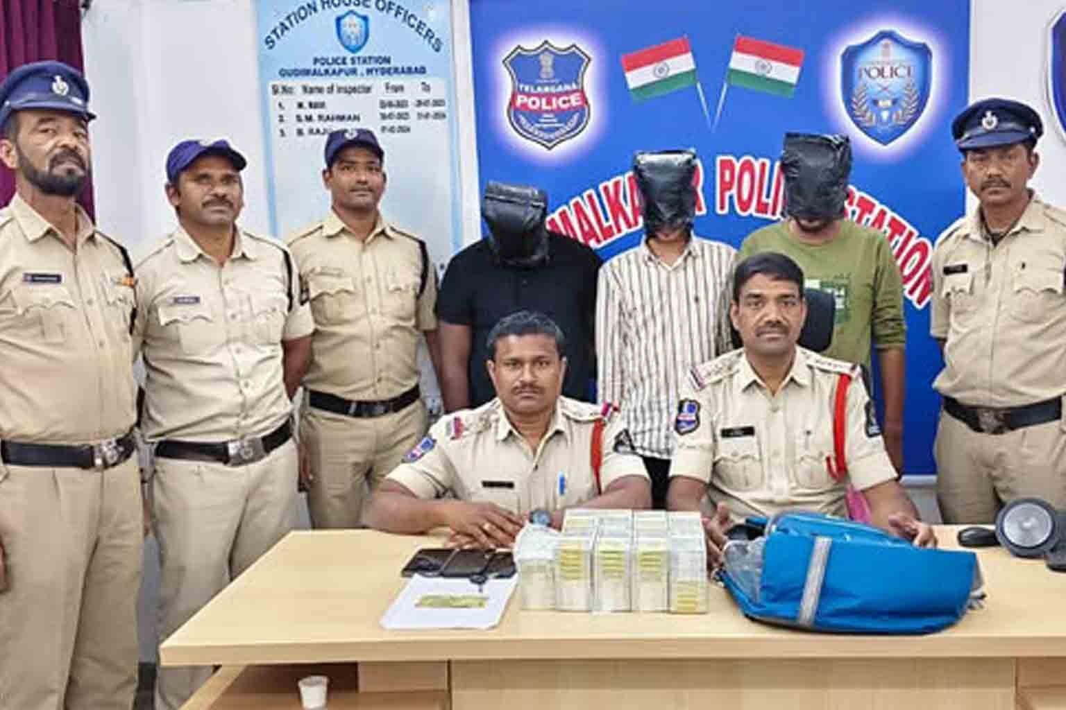 Gudimalkapur Police Bust Counterfeit Currency Racket, Three Arrested in Hyderabad