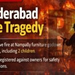 Major Fire Breaks Out in Nampally, Hyderabad