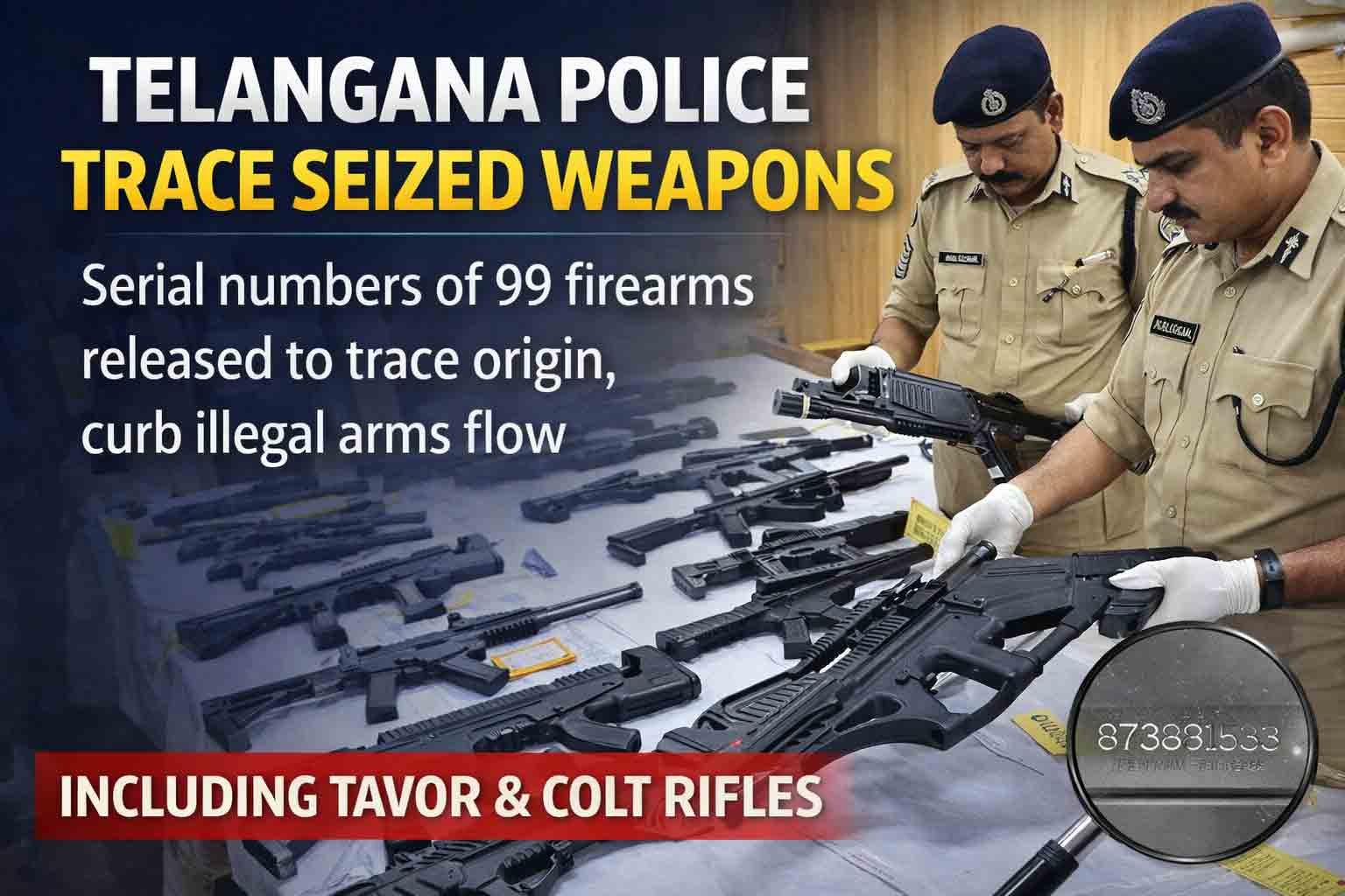 Telangana Police Trace Seized Weapons