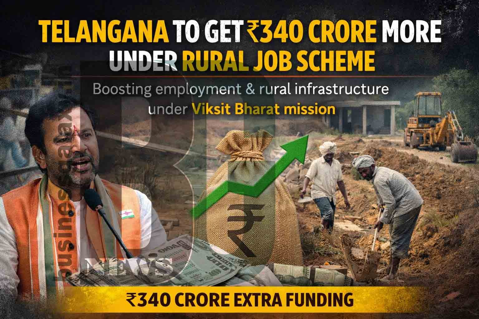 Telangana to Get ₹340 Crore More Under Rural Job Scheme