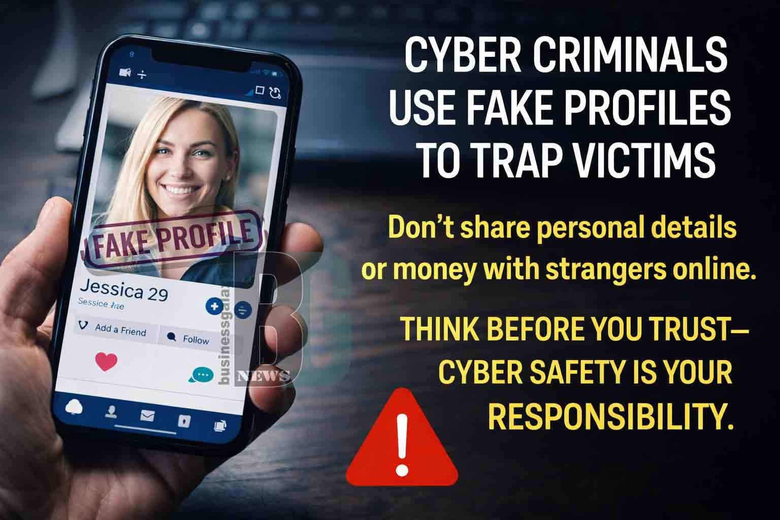 Cyber criminals use fake profiles to trap victims, police warn