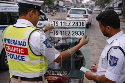 Hyderabad Traffic Police Register Case for Fake and Tampered Number Plate
