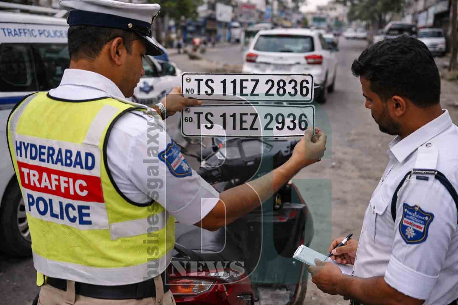 Hyderabad Traffic Police Register Case for Fake and Tampered Number Plate