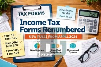 Income Tax Forms Renumbered Under New Rules from April 2026