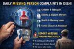Missing Person Complaints Registered in Delhi Every Day