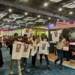 Protest by Indian Youth Congress at AI Summit in Delhi