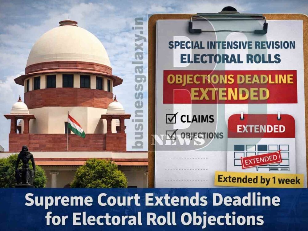 Supreme Court Extends Deadline for Objections in SIR