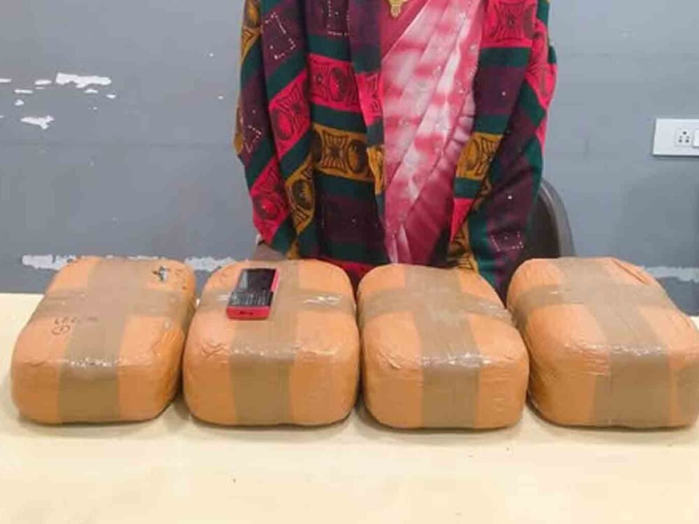 Woman Arrested with Dry Ganja Worth ₹5.70 Lakh in Hyderabad