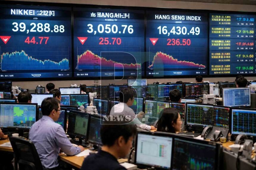 Asian Stock Markets Trade Mixed Amid Global Conflict Concerns