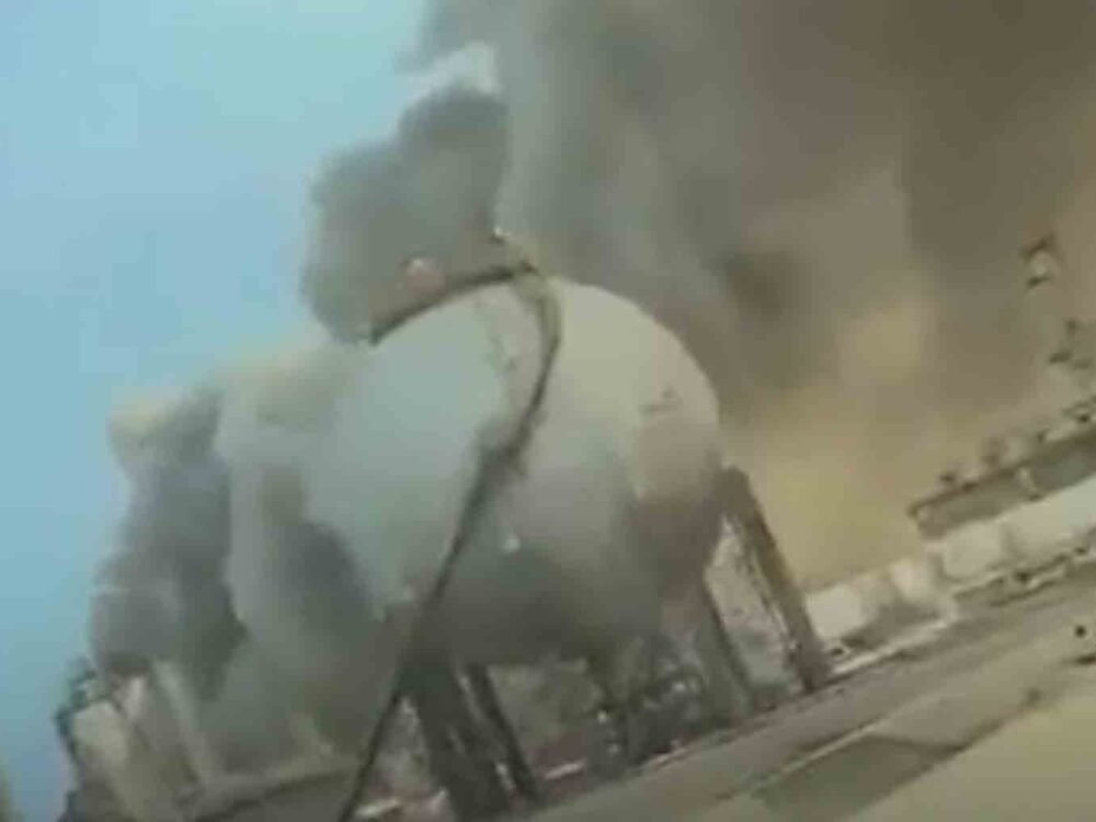 Fire Breaks Out at Saudi Aramco Facility After Missile Debris Falls