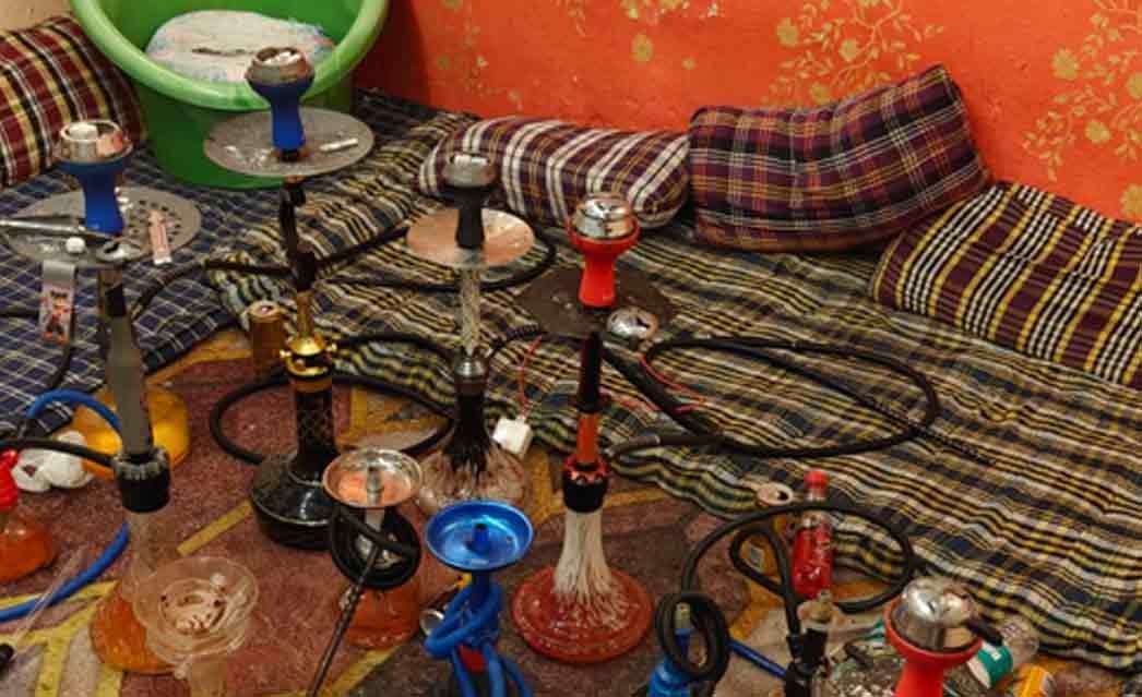 Illegal Hookah Centre Raided in Vatepally