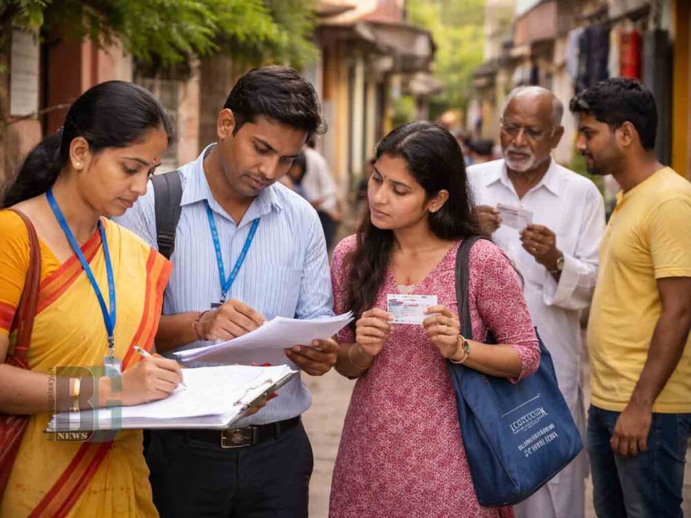 BLO conducting door-to-door verification