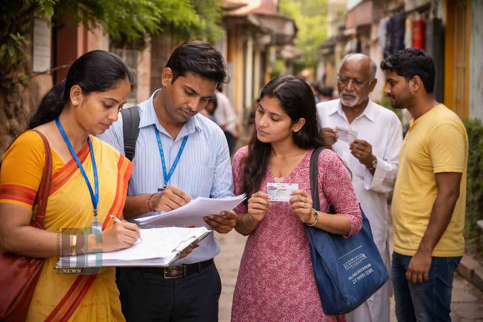 BLO conducting door-to-door verification