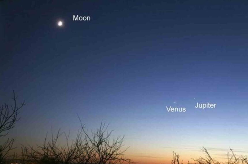 Venus and Jupiter taking center stage