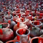 Warehouse filled with LPG cylinders