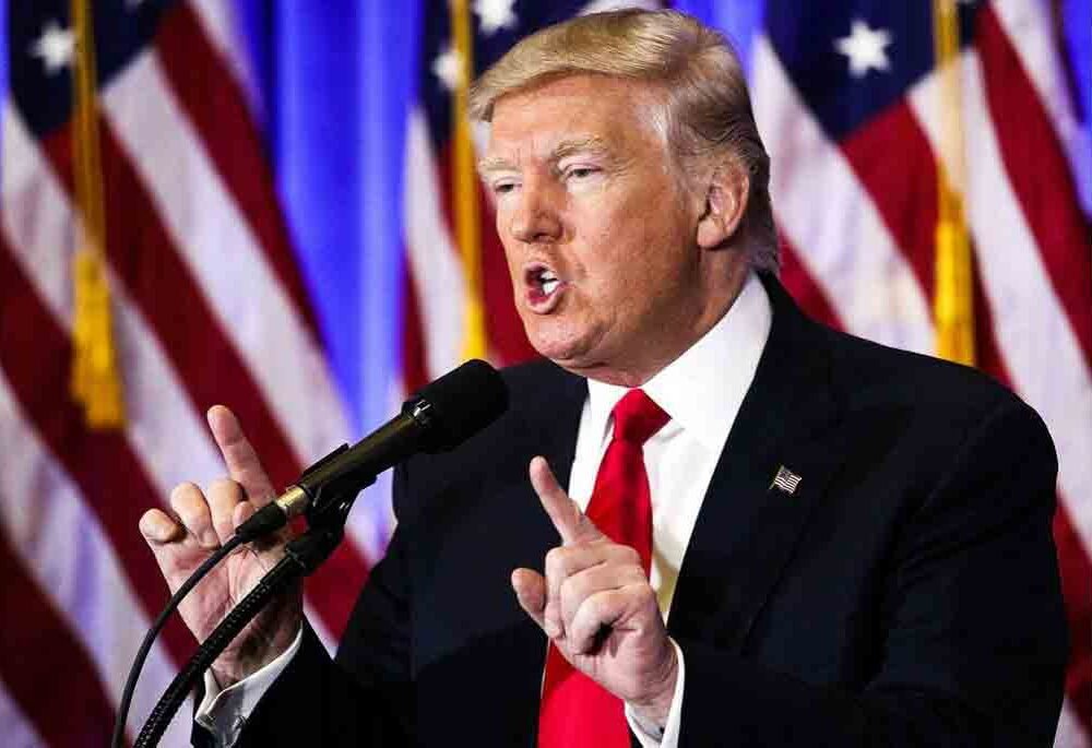 Donald Trump strongly warning