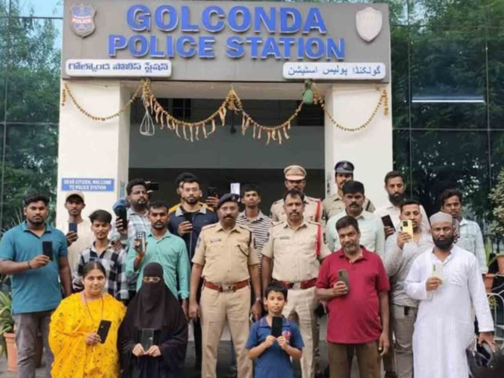 Golconda Police Recover 24 Lost Mobile Phones Through CEIR Portal in Hyderabad