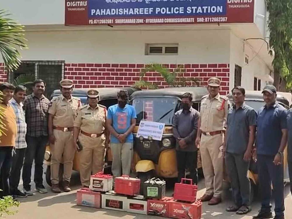 Vehicle Battery Thefts in Hyderabad