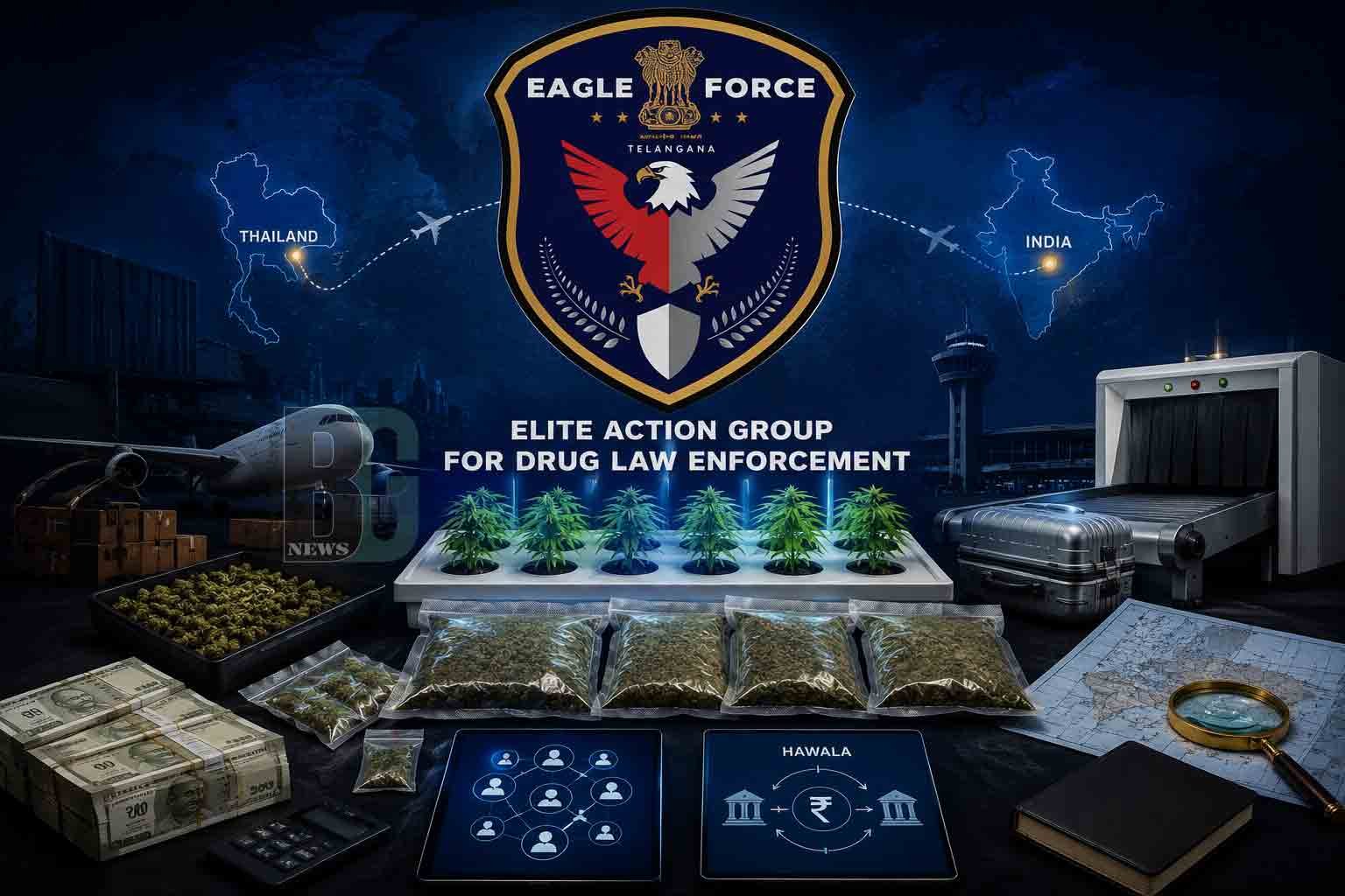 Elite action against drug trafficking