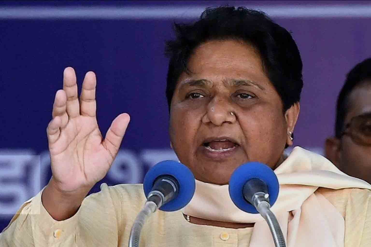 Mayawati Targets SP Over Brahmin Outreach