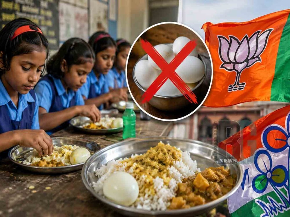 TMC Alleges BJP Is Trying to Impose Vegetarianism Mid Day Mea