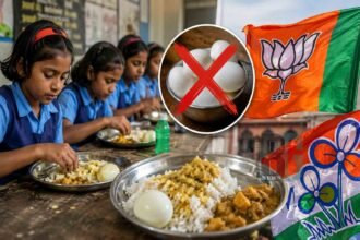 TMC Alleges BJP Is Trying to Impose Vegetarianism Mid Day Mea