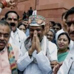 BJP-NDA MPs welcome Dharmendra Pradhan Parliament