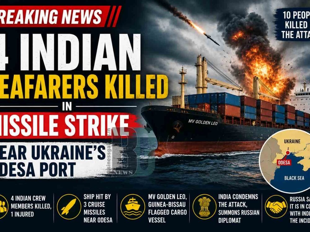 Four Indian Seafarers Killed in Missile Strike