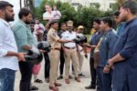 Hyderabad Traffic Police Distribute 200 Helmets