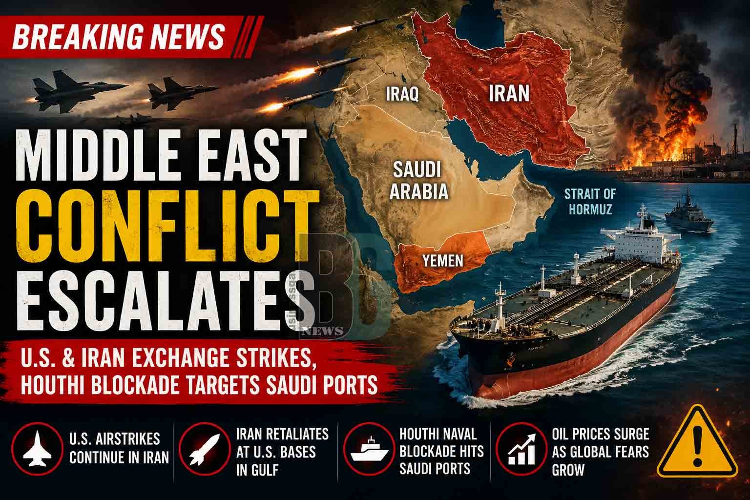 Middle East Conflict Escalates as U.S. and Iran Exchange Strikes