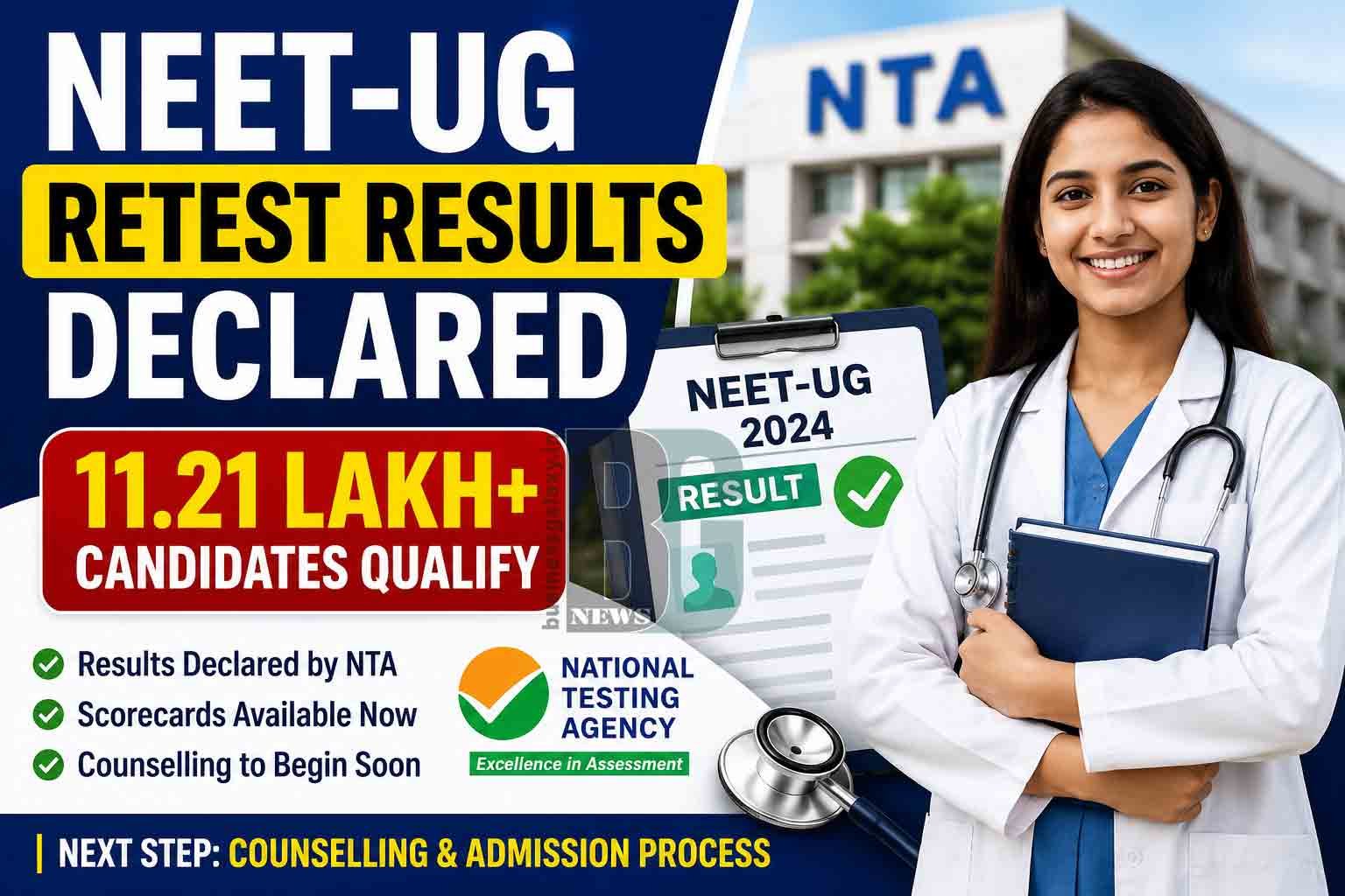 NTA Releases NEET-UG Retest Results