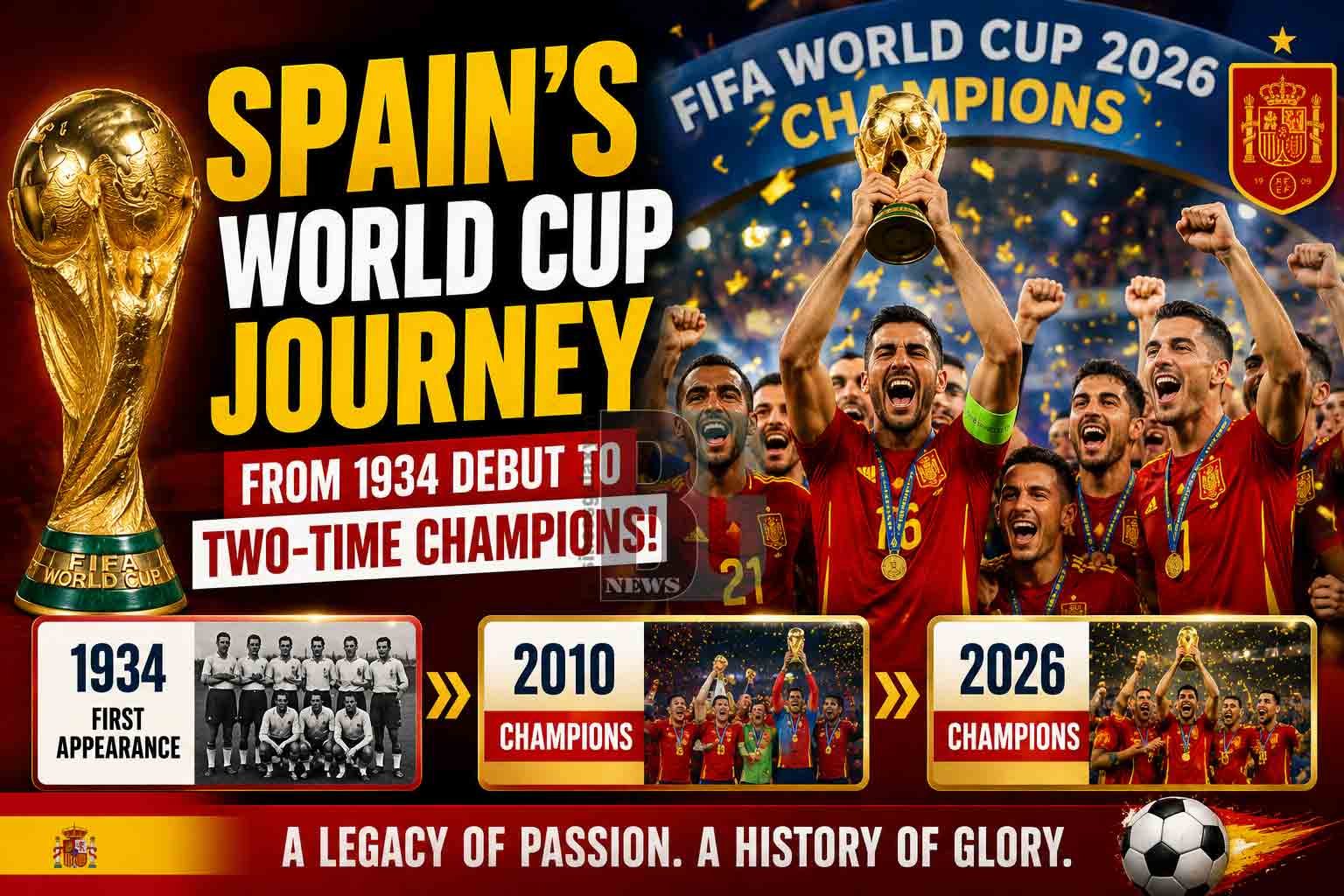 Spain's FIFA World Cup Journey