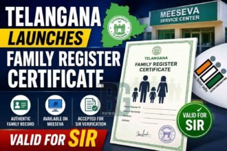 Telangana Launches Family Register Certificate