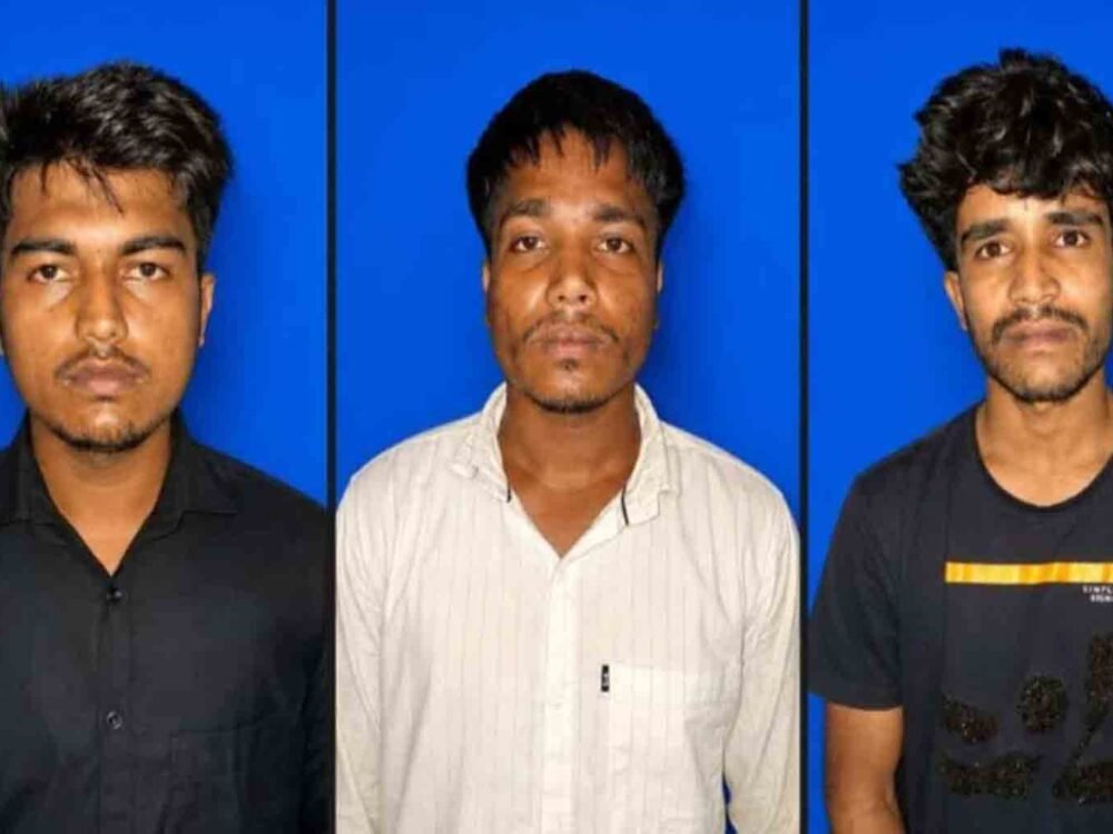 Three men were arrested in Assam