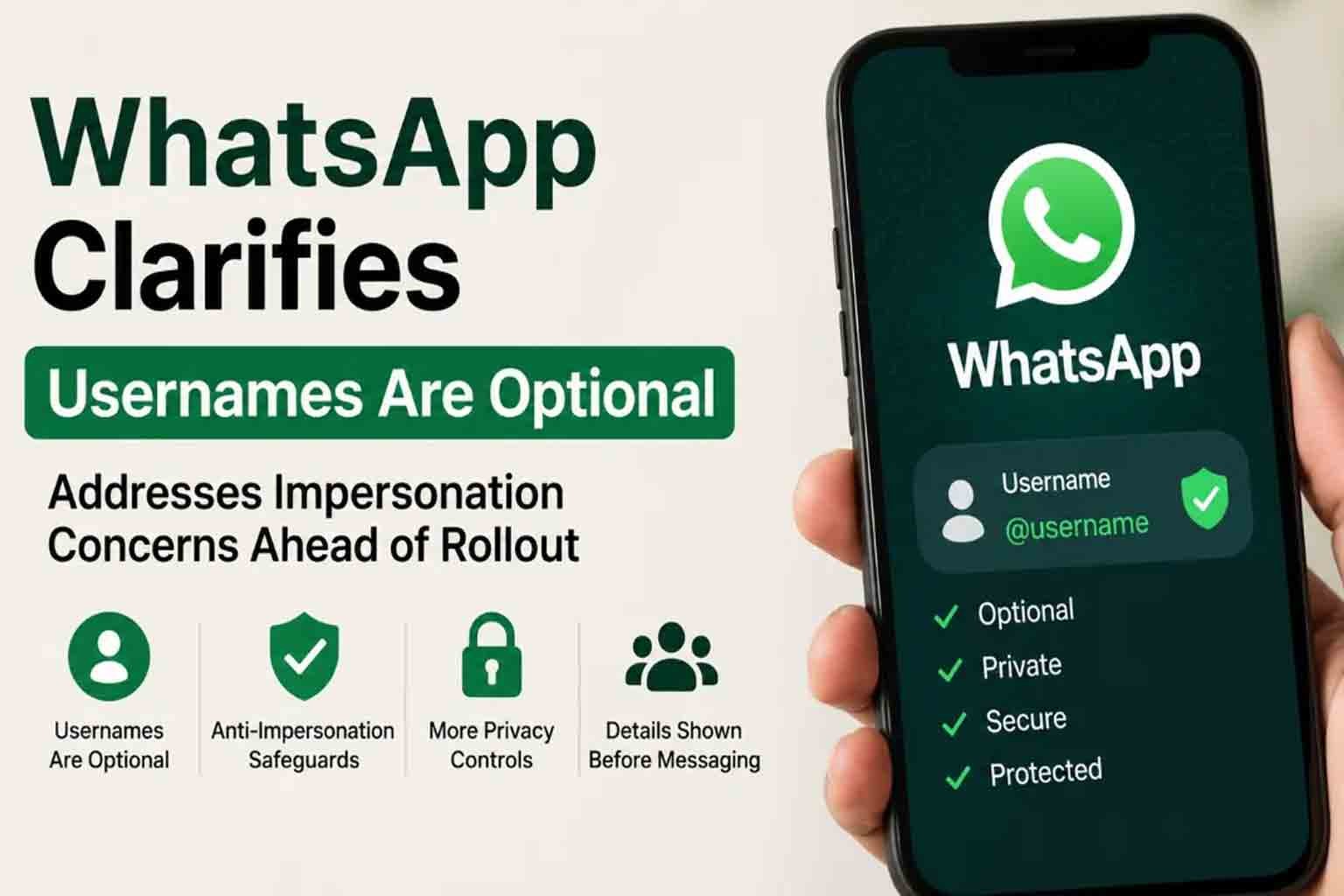 WhatsApp username features