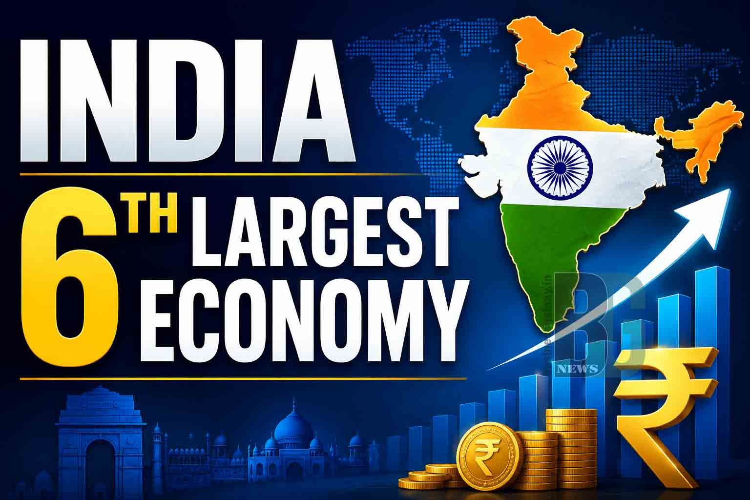 INDIA 6TH LARGEST ECONOMY
