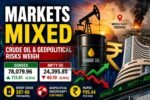 Indian Markets End Mixed as Crude Oil and Geopolitical Risks