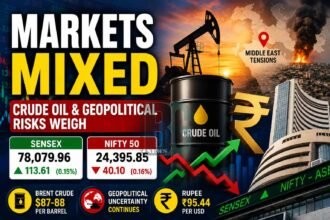 Indian Markets End Mixed as Crude Oil and Geopolitical Risks